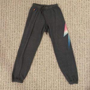Aviator Nation Ombré Lightning Bolt Sweatpants